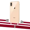 Чехол Upex Crossbody Protection Case для iPhone XS Max Crystal with Aide Red and Casquette Silver (UP102122)