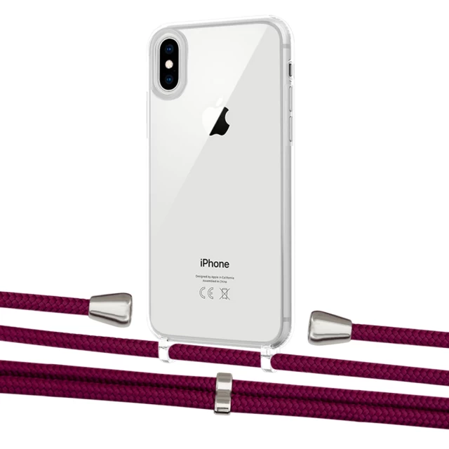 Чехол Upex Crossbody Protection Case для iPhone XS | X Crystal with Aide Byzantine and Casquette Silver (UP101565)