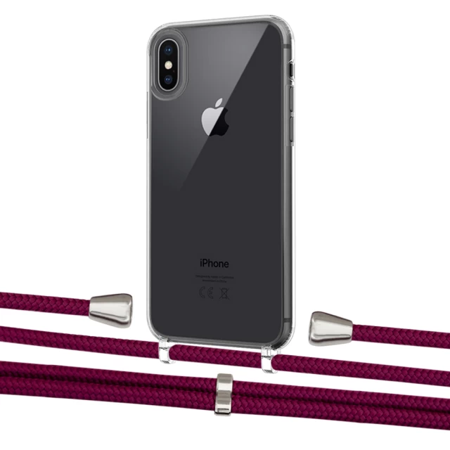 Чохол Upex Crossbody Protection Case для iPhone XS Max Crystal with Aide Byzantine and Casquette Silver (UP102125)