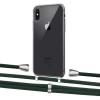 Чохол Upex Crossbody Protection Case для iPhone XS | X Crystal with Aide Cyprus Green and Casquette Silver (UP101569)