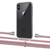 Чехол Upex Crossbody Protection Case для iPhone XS | X Crystal with Aide Carnation and Casquette Silver (UP101571)