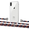 Чехол Upex Crossbody Protection Case для iPhone XS Max Crystal with Aide Orange Azure and Casquette Silver (UP102145)