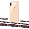Чехол Upex Crossbody Protection Case для iPhone XS | X Crystal with Aide Orange Azure and Casquette Silver (UP101585)
