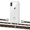 Чохол Upex Crossbody Protection Case для iPhone XS | X Crystal with Aide Cinnamon Camouflage and Casquette Silver (UP101588)
