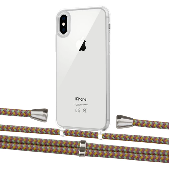 Чохол Upex Crossbody Protection Case для iPhone XS | X Crystal with Aide Couleur Vintage and Casquette Silver (UP101593)