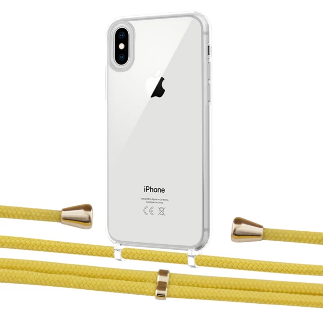 Чехол Upex Crossbody Protection Case для iPhone XS | X Crystal with Aide Corn and Casquette Gold (UP101599)