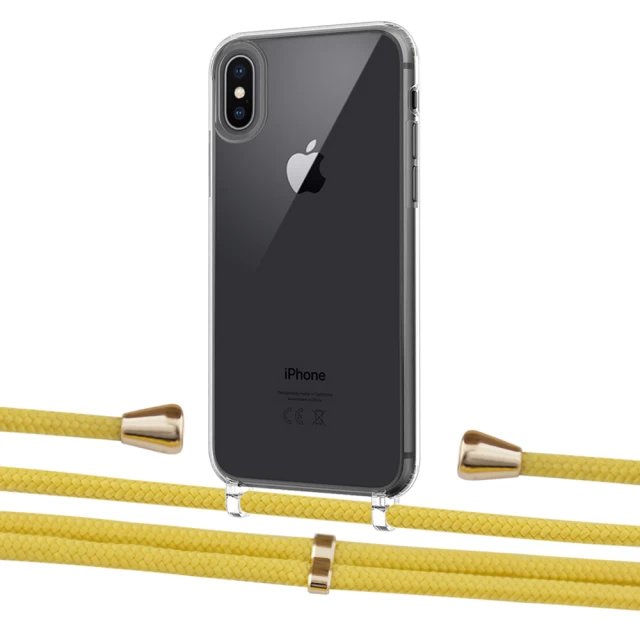 Чохол Upex Crossbody Protection Case для iPhone XS | X Crystal with Aide Corn and Casquette Gold (UP101599)