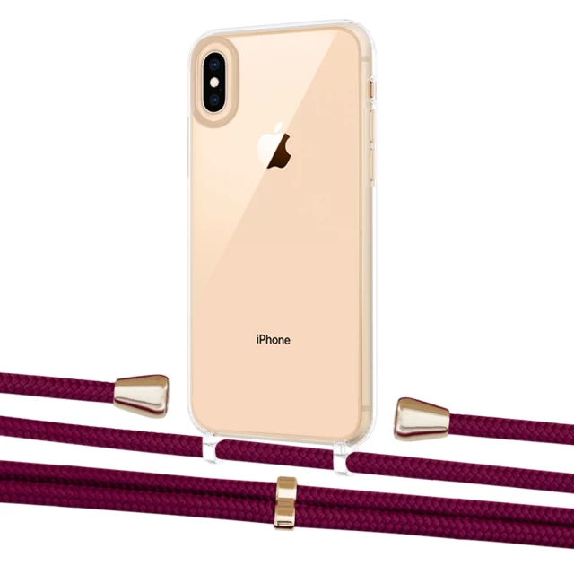 Чехол Upex Crossbody Protection Case для iPhone XS | X Crystal with Aide Byzantine and Casquette Gold (UP101600)