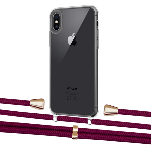 Чехол Upex Crossbody Protection Case для iPhone XS Max Crystal with Aide Byzantine and Casquette Gold (UP102160)