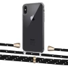 Чохол Upex Crossbody Protection Case для iPhone XS Max Crystal with Aide Black Dots and Casquette Gold (UP102175)