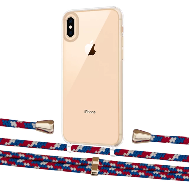 Чохол Upex Crossbody Protection Case для iPhone XS | X Crystal with Aide Police and Casquette Gold (UP101618)