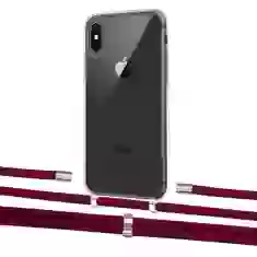 Чохол Upex Crossbody Protection Case для iPhone XS | X Crystal with Aide Byzantine and Cap Silver (UP101635)