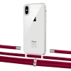 Чехол Upex Crossbody Protection Case для iPhone XS Max Crystal with Aide Chili Pepper and Cap Silver (UP102203)