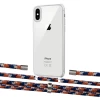 Чехол Upex Crossbody Protection Case для iPhone XS Max Crystal with Aide Orange Azure and Cap Silver (UP102215)