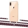 Чохол Upex Crossbody Protection Case для iPhone XS Max Crystal with Aide Burgundy Camouflage and Cap Silver (UP102216)