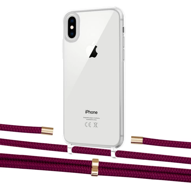 Чохол Upex Crossbody Protection Case для iPhone XS Max Crystal with Aide Byzantine and Cap Gold (UP102230)