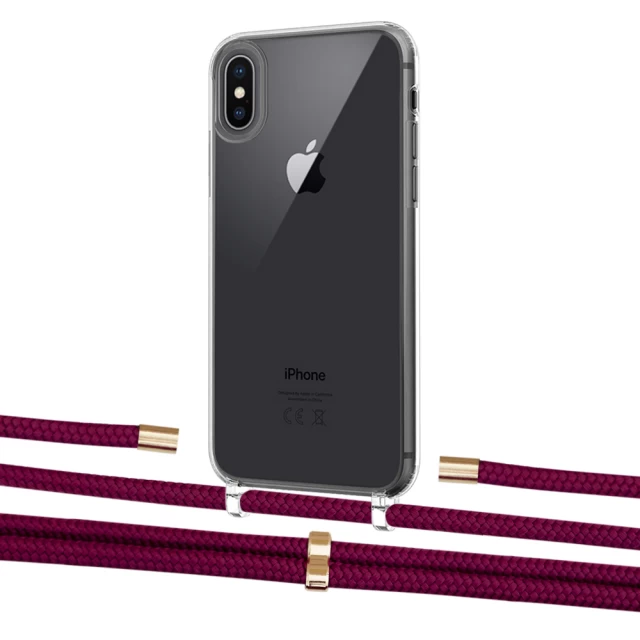 Чехол Upex Crossbody Protection Case для iPhone XS | X Crystal with Aide Byzantine and Cap Gold (UP101670)
