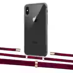 Чохол Upex Crossbody Protection Case для iPhone XS | X Crystal with Aide Byzantine and Cap Gold (UP101670)