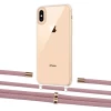 Чехол Upex Crossbody Protection Case для iPhone XS | X Crystal with Aide Carnation and Cap Gold (UP101676)