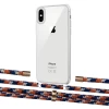 Чехол Upex Crossbody Protection Case для iPhone XS | X Crystal with Aide Orange Azure and Cap Gold (UP101690)