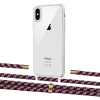 Чехол Upex Crossbody Protection Case для iPhone XS | X Crystal with Aide Burgundy Camouflage and Cap Gold (UP101691)