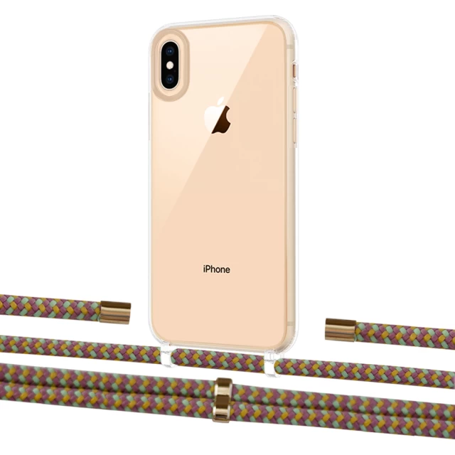 Чохол Upex Crossbody Protection Case для iPhone XS Max Crystal with Aide Couleur Vintage and Cap Gold (UP102258)