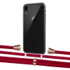 Чехол Upex Crossbody Protection Case для iPhone XR Crystal with Aide Red and Casquette Gold (UP101877)