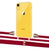 Чехол Upex Crossbody Protection Case для iPhone XR Crystal with Aide Red and Casquette Gold (UP101877)