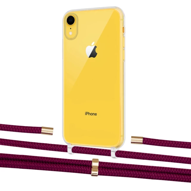 Чехол Upex Crossbody Protection Case для iPhone XR Crystal with Aide Byzantine and Cap Gold (UP101950)