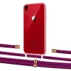 Чехол Upex Crossbody Protection Case для iPhone XR Crystal with Aide Rouge Cramoisi and Cap Gold (UP101979)