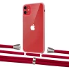 Чехол Upex Crossbody Protection Case для iPhone 11 Crystal with Aide Red and Casquette Silver (UP102402)