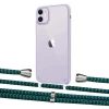 Чехол Upex Crossbody Protection Case для iPhone 11 Crystal with Aide Emeraude and Casquette Silver (UP102435)