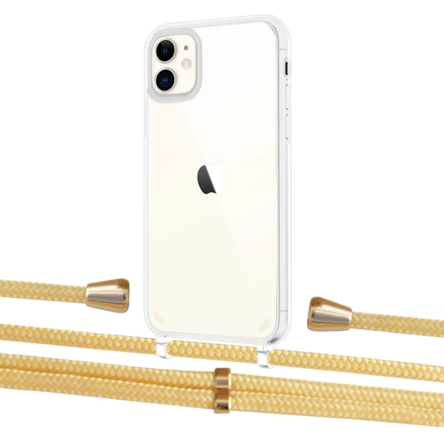 Чохол Upex Crossbody Protection Case для iPhone 11 Crystal with Aide Banana and Casquette Gold (UP102453)
