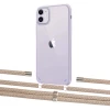 Чехол Upex Crossbody Protection Case для iPhone 11 Crystal with Aide Peony Pink and Cap Silver (UP102486)