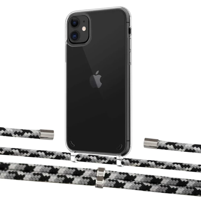 Чехол Upex Crossbody Protection Case для iPhone 11 Crystal with Aide Life Road and Cap Silver (UP102491)