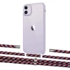 Чохол Upex Crossbody Protection Case для iPhone 11 Crystal with Aide Burgundy Camouflage and Cap Silver (UP102496)