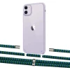 Чехол Upex Crossbody Protection Case для iPhone 11 Crystal with Aide Emeraude and Cap Silver (UP102505)