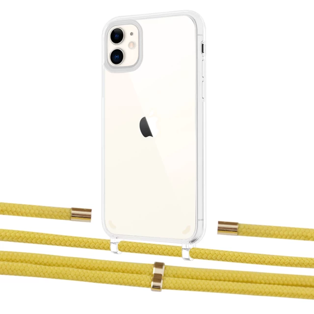 Чохол Upex Crossbody Protection Case для iPhone 11 Crystal with Aide Corn and Cap Gold (UP102509)