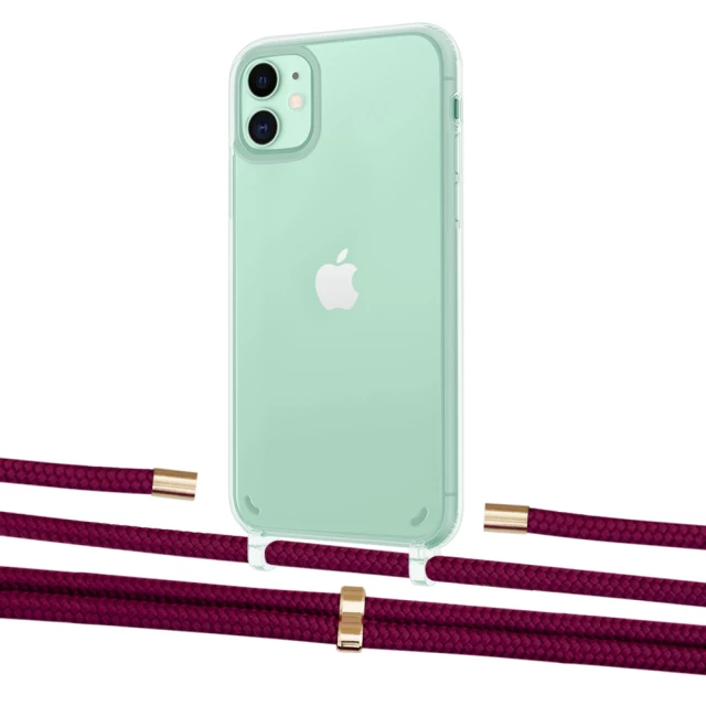 Чехол Upex Crossbody Protection Case для iPhone 11 Crystal with Aide Byzantine and Cap Gold (UP102510)