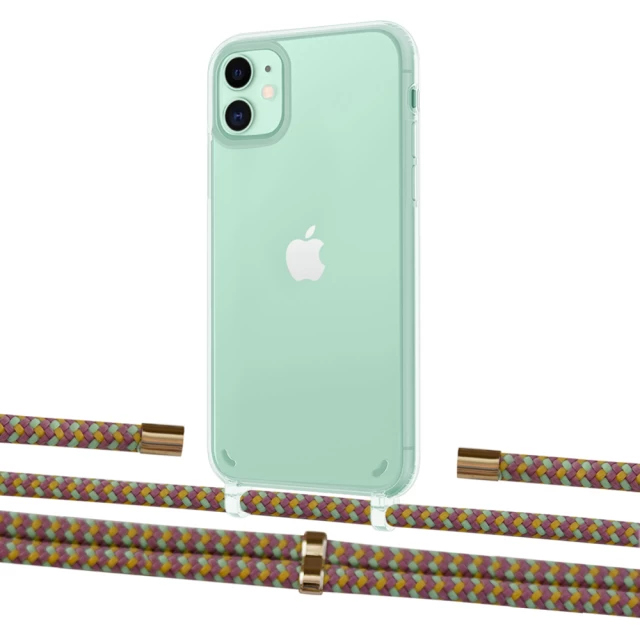 Чехол Upex Crossbody Protection Case для iPhone 11 Crystal with Aide Couleur Vintage and Cap Gold (UP102538)