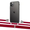 Чехол Upex Crossbody Protection Case для iPhone 11 Pro Crystal with Aide Red and Casquette Silver (UP102682)