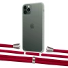 Чохол Upex Crossbody Protection Case для iPhone 11 Pro Crystal with Aide Red and Casquette Silver (UP102682)