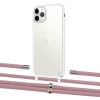 Чохол Upex Crossbody Protection Case для iPhone 11 Pro Max Crystal with Aide Carnation and Cap Silver (UP103041)