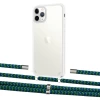 Чохол Upex Crossbody Protection Case для iPhone 11 Pro Crystal with Aide Emeraude and Cap Silver (UP102785)
