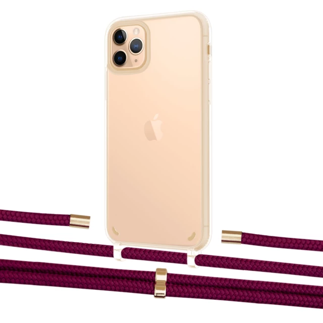 Чехол Upex Crossbody Protection Case для iPhone 11 Pro Crystal with Aide Byzantine and Cap Gold (UP102790)