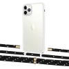 Чехол Upex Crossbody Protection Case для iPhone 11 Pro Crystal with Aide Black Dots and Cap Gold (UP102805)