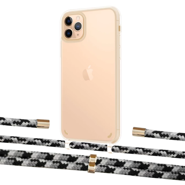 Чехол Upex Crossbody Protection Case для iPhone 11 Pro Crystal with Aide Life Road and Cap Gold (UP102806)