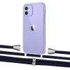 Чехол Upex Crossbody Protection Case для iPhone 12 | 12 Pro Crystal with Aide Deep Violet and Casquette Silver (UP103248)
