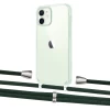 Чехол Upex Crossbody Protection Case для iPhone 12 | 12 Pro Crystal with Aide Cyprus Green and Casquette Silver (UP103249)