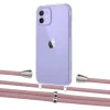 Чехол Upex Crossbody Protection Case для iPhone 12 | 12 Pro Crystal with Aide Carnation and Casquette Silver (UP103251)